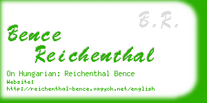 bence reichenthal business card